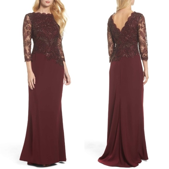 NWT TadashiShoji Daru gown size 10